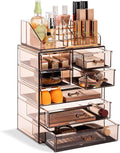 Sorbus Acrylic Makeup Organizer Set - 7-Drawer Bronze Glow
