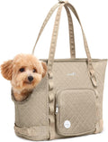 Pecute Dog Purse Carrier for Small Dogs and Cats - Khaki Tote