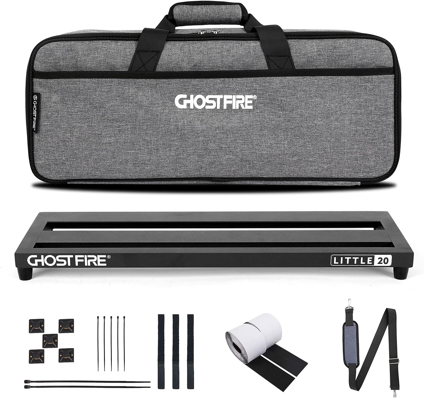 Ghost Fire V-LITTLE 20 Guitar Pedal Board with Carry Bag