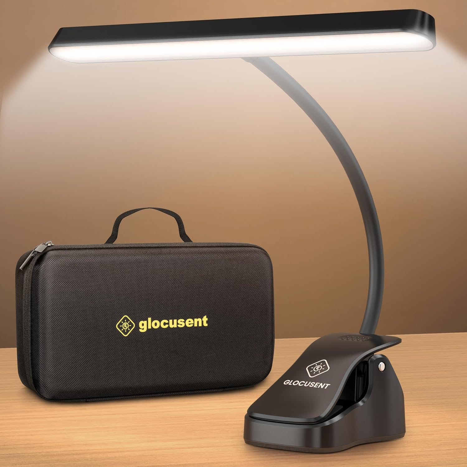 Glocusent Music Stand Light: 57 LED Bright Piano Lamp for Musicians