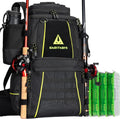 Ghosthorn Fishing Tackle Backpack with 4 3600 Boxes - 43L Waterproof