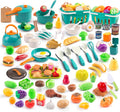 200Pcs Mini Play Kitchen Accessories for Kids - Big Pretend Playset