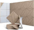 12 Pack 12in x 12in Dark Camel Acoustic Panels - V-Groove Sound