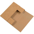 Easy-Fold Mailers 9 1/2 x 6 1/2 x 2 Kraft Pack of 50 - Economical