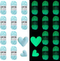 Glow in The Dark Crochet Yarn 10 Rolls 50g Each - Blue kit