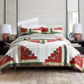 100% Cotton King Comforter Quilt Set - Handmade Reversible King Quilt
