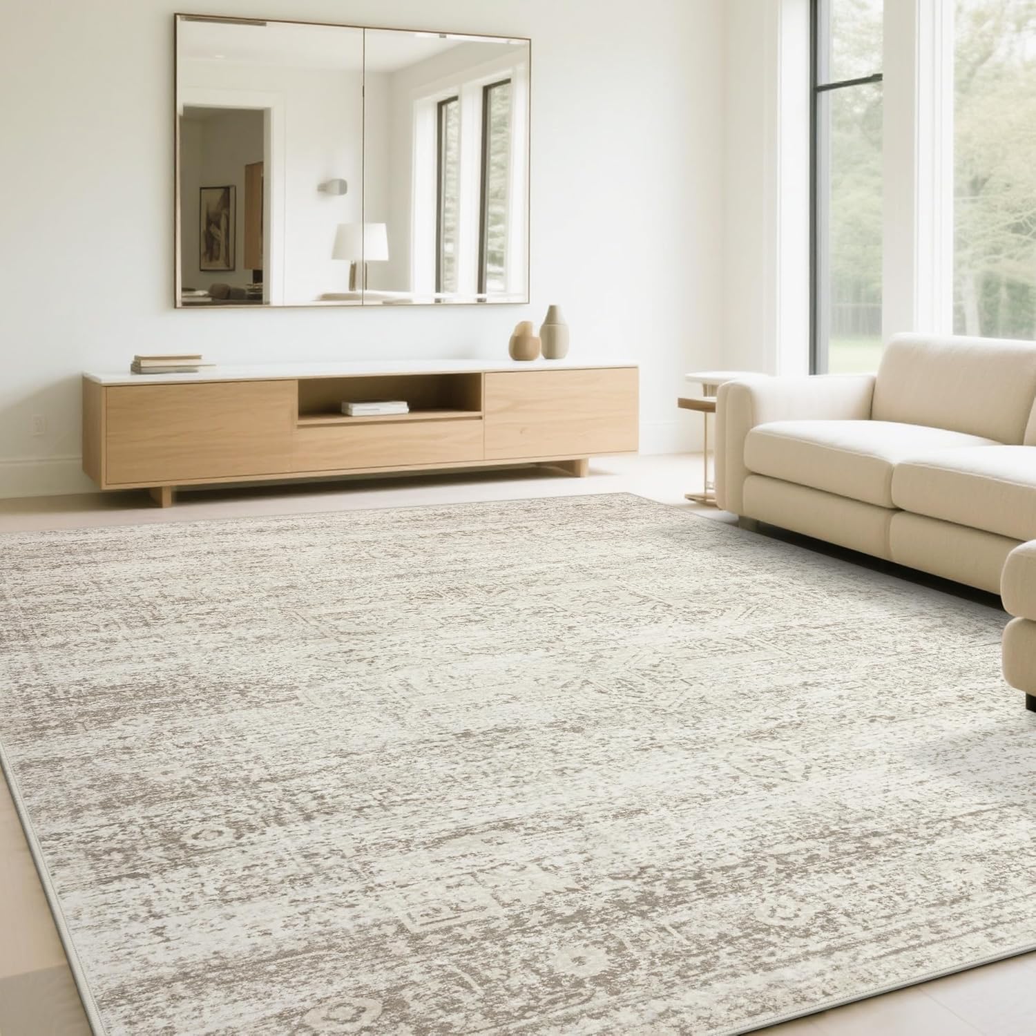 Washable 6x9 Area Rugs for Living Room and Bedroom Decor
