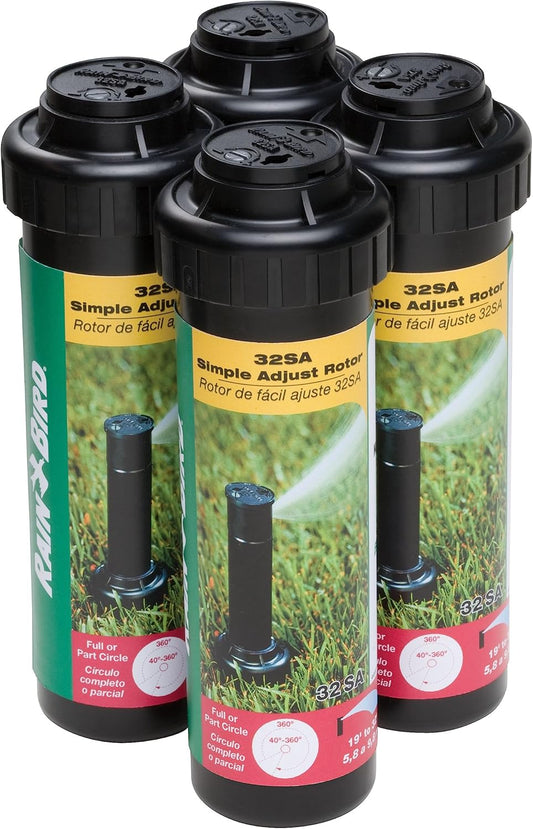 Rain Bird 32SA Gear Drive Rotor 4-Pack for Efficient Spraying