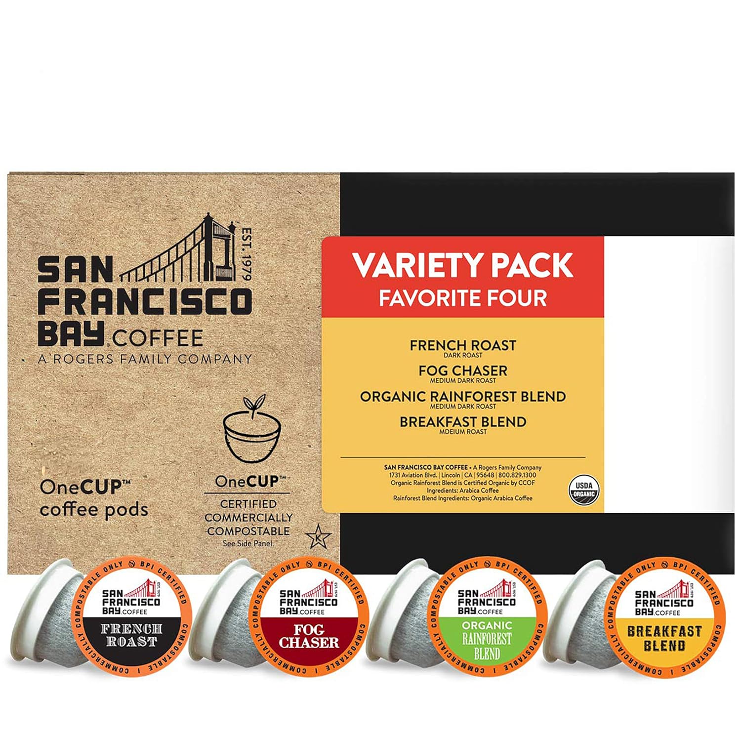 San Francisco Bay Compostable Coffee Pods - Original Variety Pack