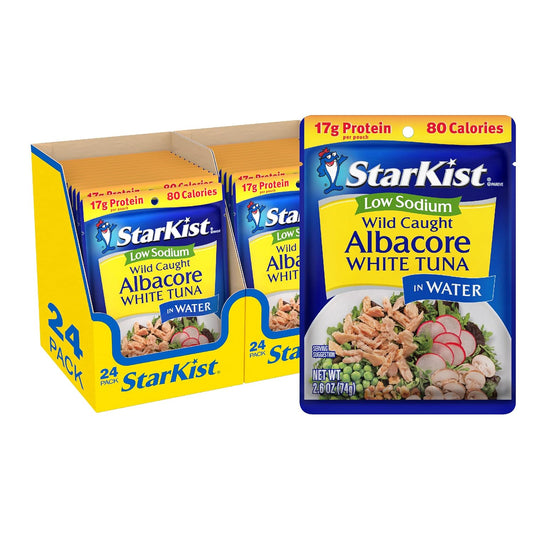 StarKist Low Sodium Albacore Tuna Pouches - Healthy Snack Option