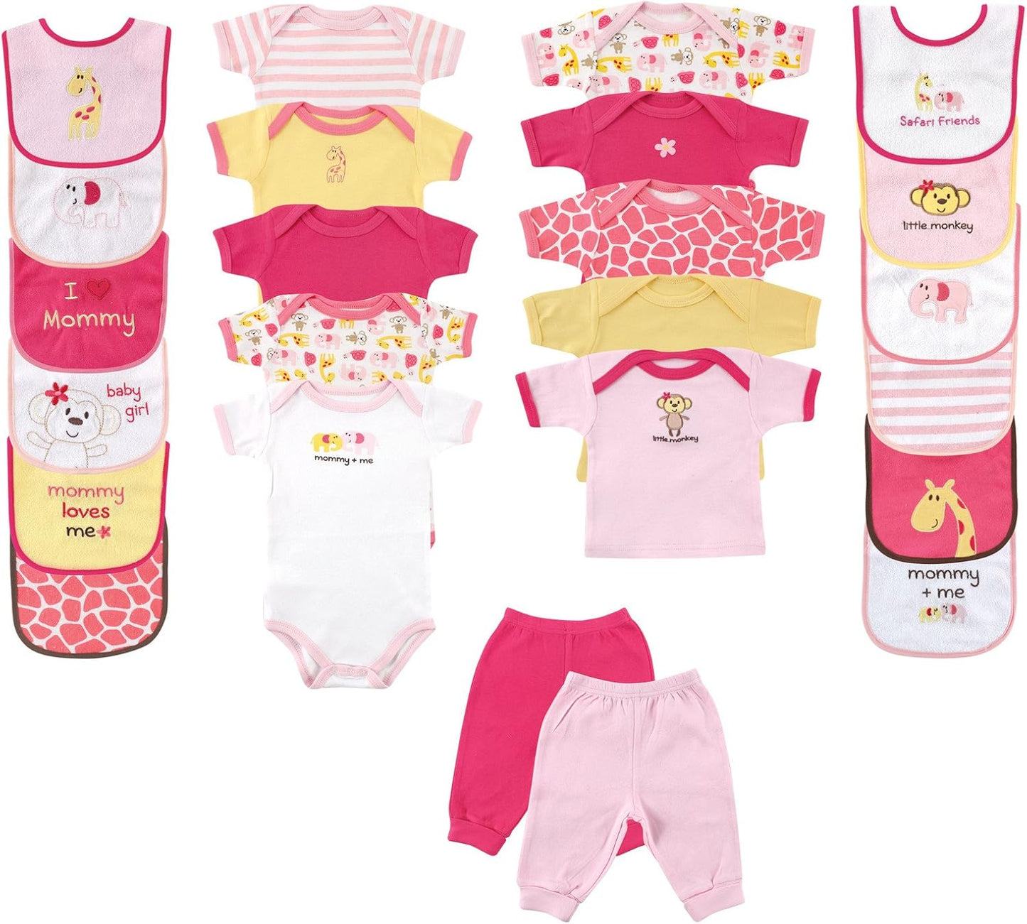 Luvable Friends Unisex Baby Layette Gift Cube for Newborns