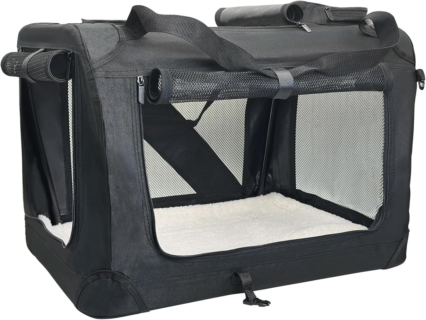 Fhiny Large Cat Carrier for 2 Cats - Portable Travel Bag