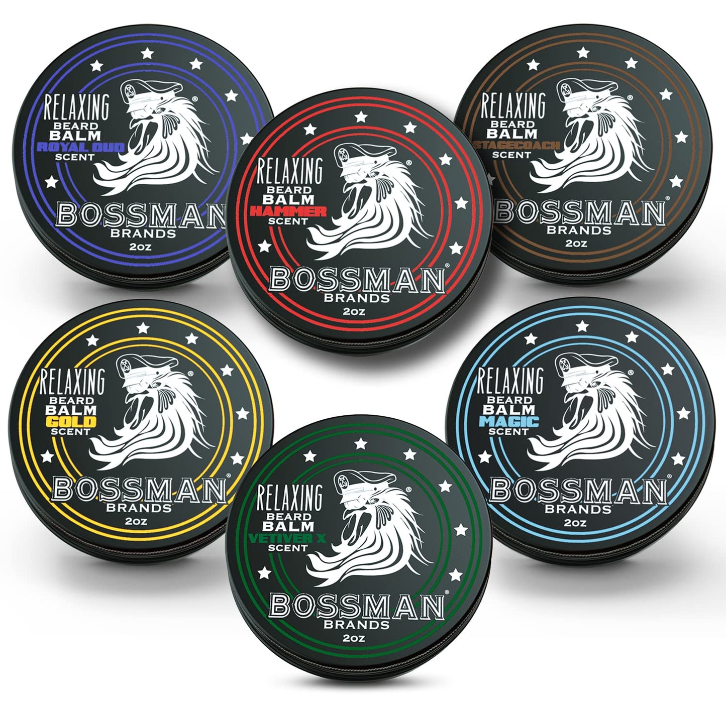 Bossman Beard Balm Variety Pack for Ultimate Beard Care