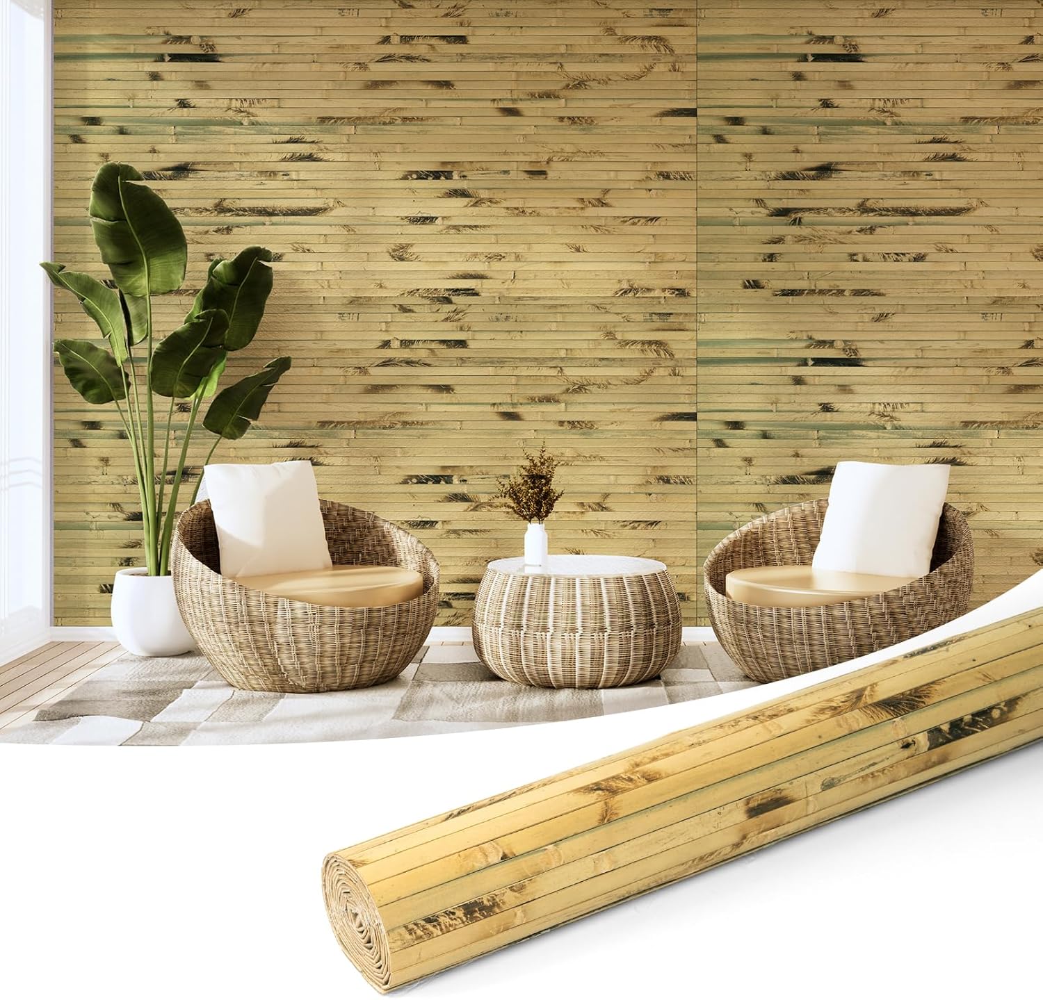 Art3d Natural Bamboo Wall Panel for Elegant Interior Decor