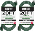 Iron Forge Cable 20 Ft Outdoor Extension Cord - Heavy Duty Green