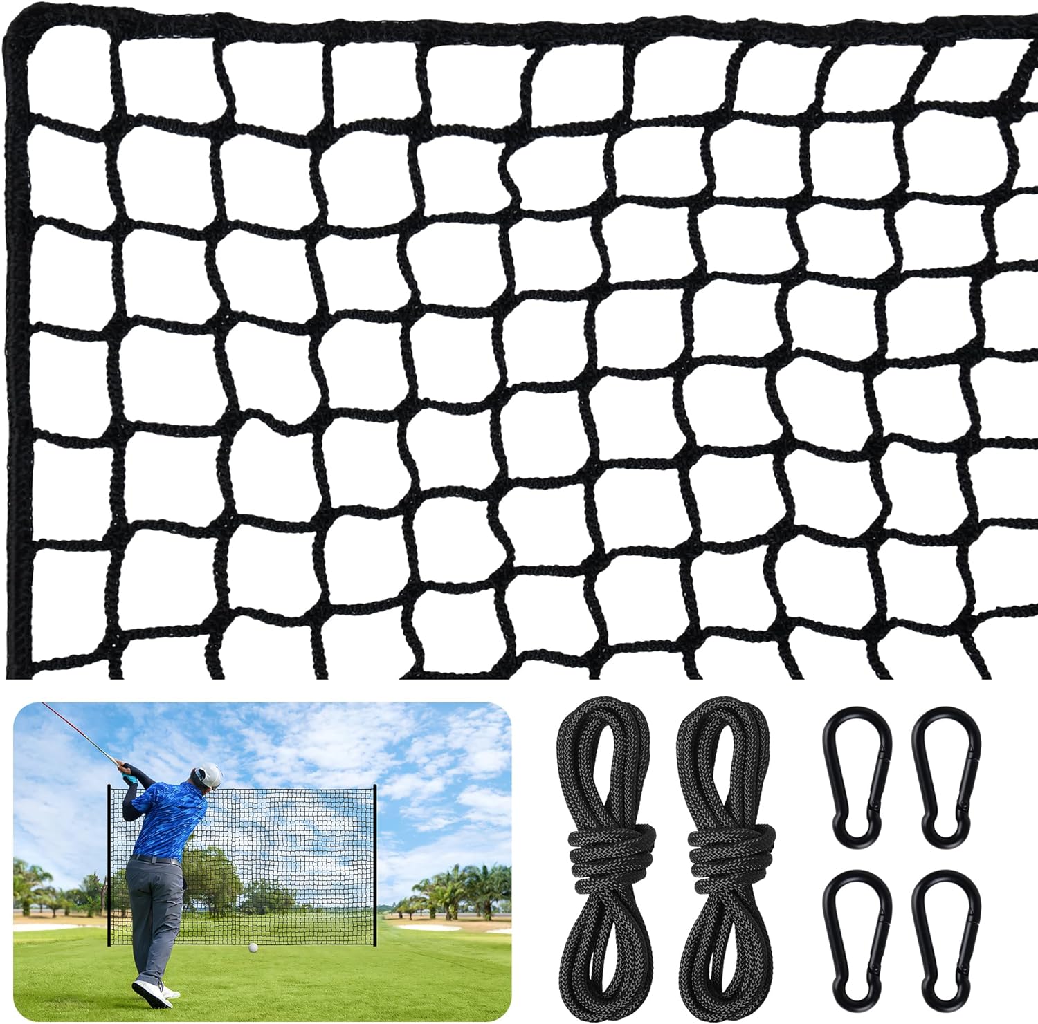 Durable Nylon Golf Net for Practice - Versatile Sports Barrier