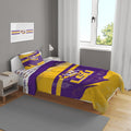 Pegasus Sports NCAA Slanted Stripe Twin Bed in a Bag Set