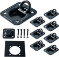 Recessed D-Ring Tie Down Anchors 8 Pack - Heavy Duty 6,000 lb