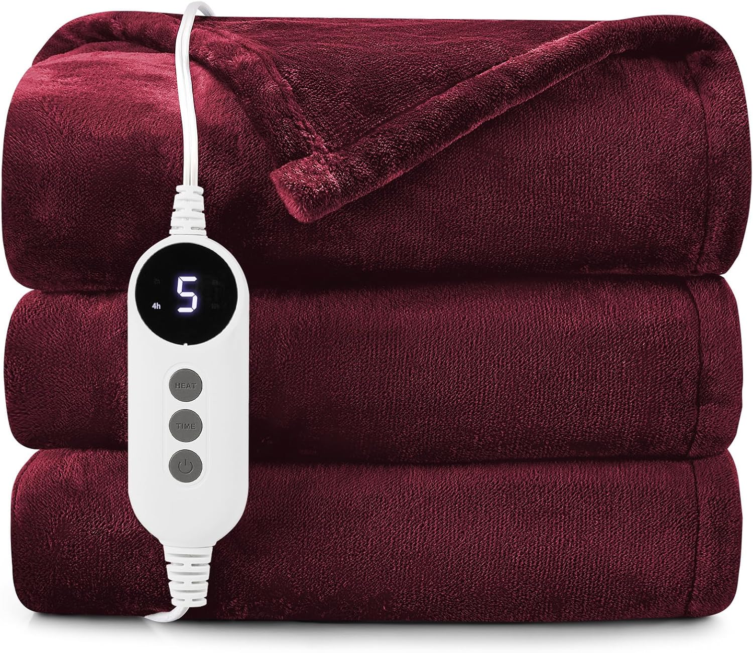 HYLEORY Heated Electric Blanket Throw for Cozy Winter Warmth