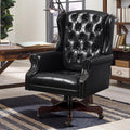 Tufted Office Chair with High Back and Nail Head Trim - Ergonomic