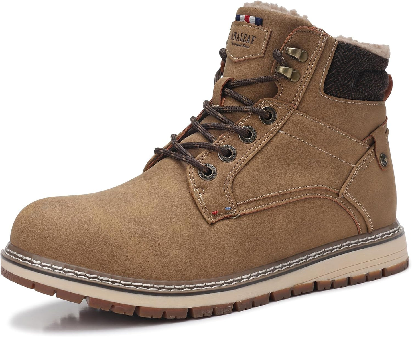 Mens Snow Boots Warm Winter Boots Non Slip Outdoor Fur Lined