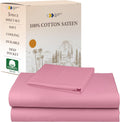 California Design Den Twin Bed Sheets Set - Soft 100% Cotton Sateen