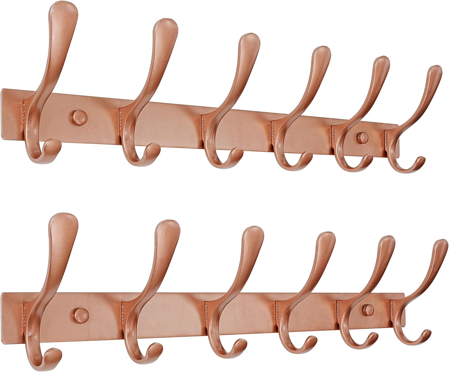 SKOLOO Wall Mounted Coat Rack - Heavy Duty 6 Hooks for Space Saving