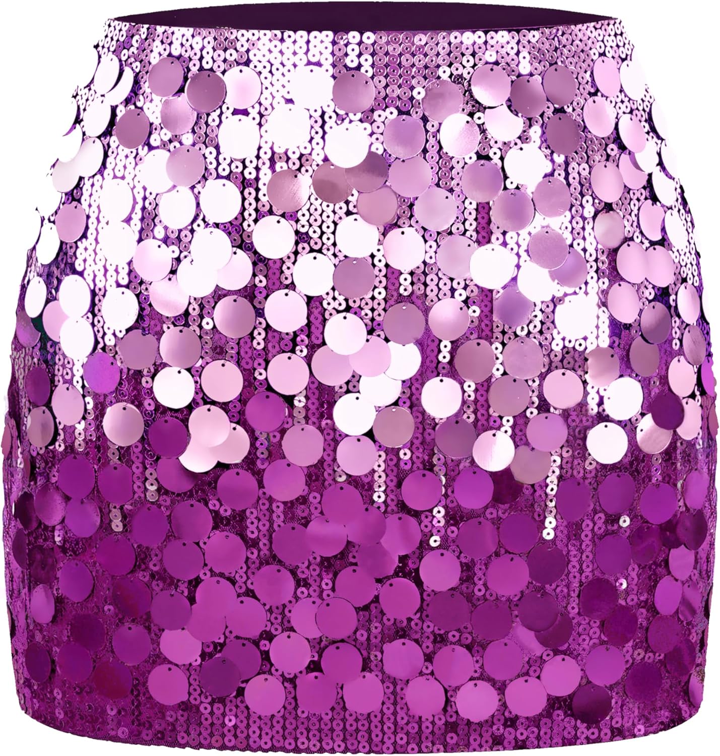 MANER Women's Sequin Mini Skirt for Night Out Party Events