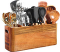 Kitchen Utensil Holder for Countertop - Extra Large Acacia Wood