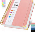 Spiral Notebook 8.5 in x 11 in, 300 Numbered Pages - Durable A4
