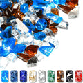 GRISUN 20 lb Blended Fire Glass - High Luster Copper Blue White
