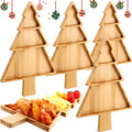 Suzile Christmas Bamboo Serving Platter 4-Pack - Festive Charcuterie