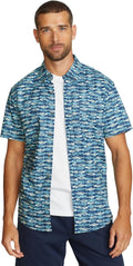 Eddie Bauer Mens Printed Baja Shirt - Lightweight Cotton Comfort Men's