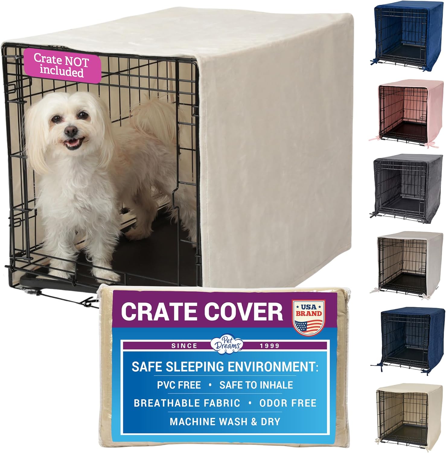 Breathable Dog Crate Cover for iCrate Cages - Pet Dreams