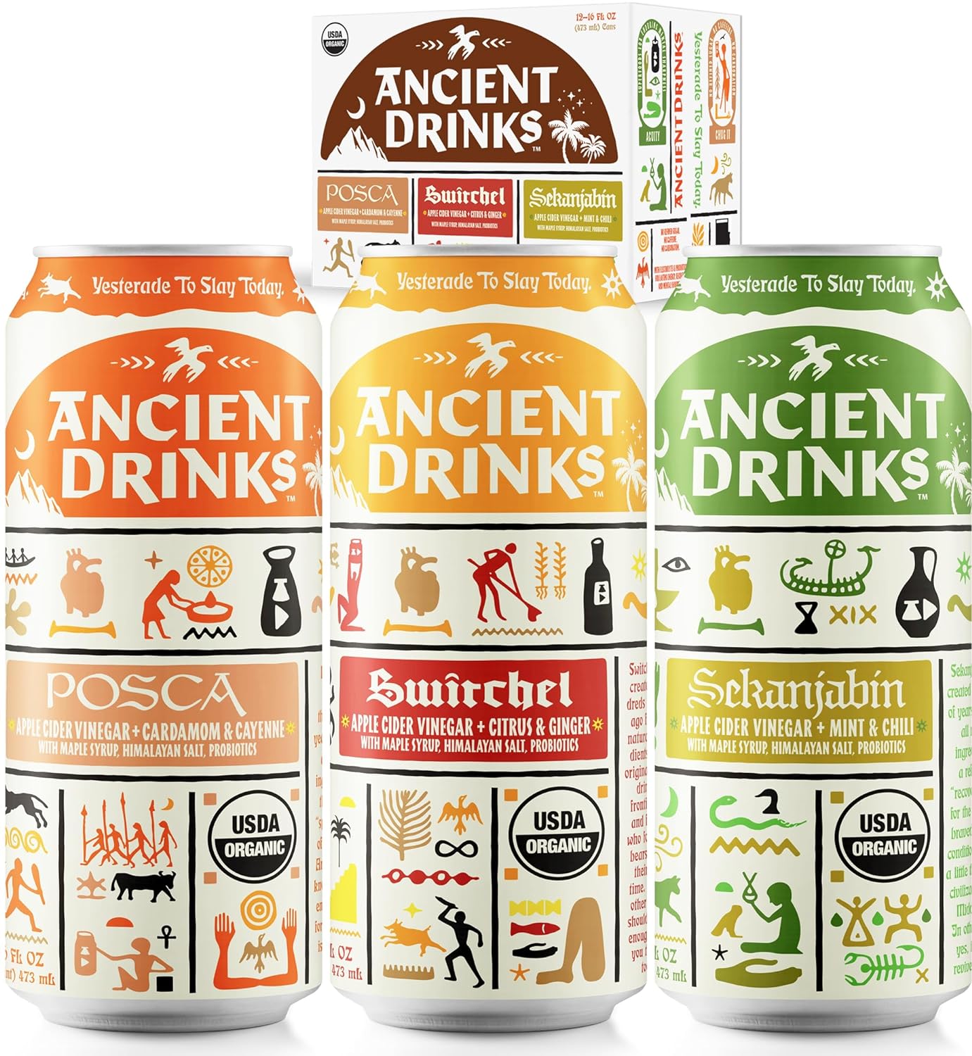 Organic Hydrating Sports Drink Variety Pack - 16oz x12