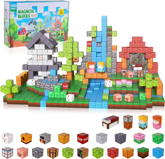 150PCS Magnetic Building Blocks for Kids - STEM Educational Fun