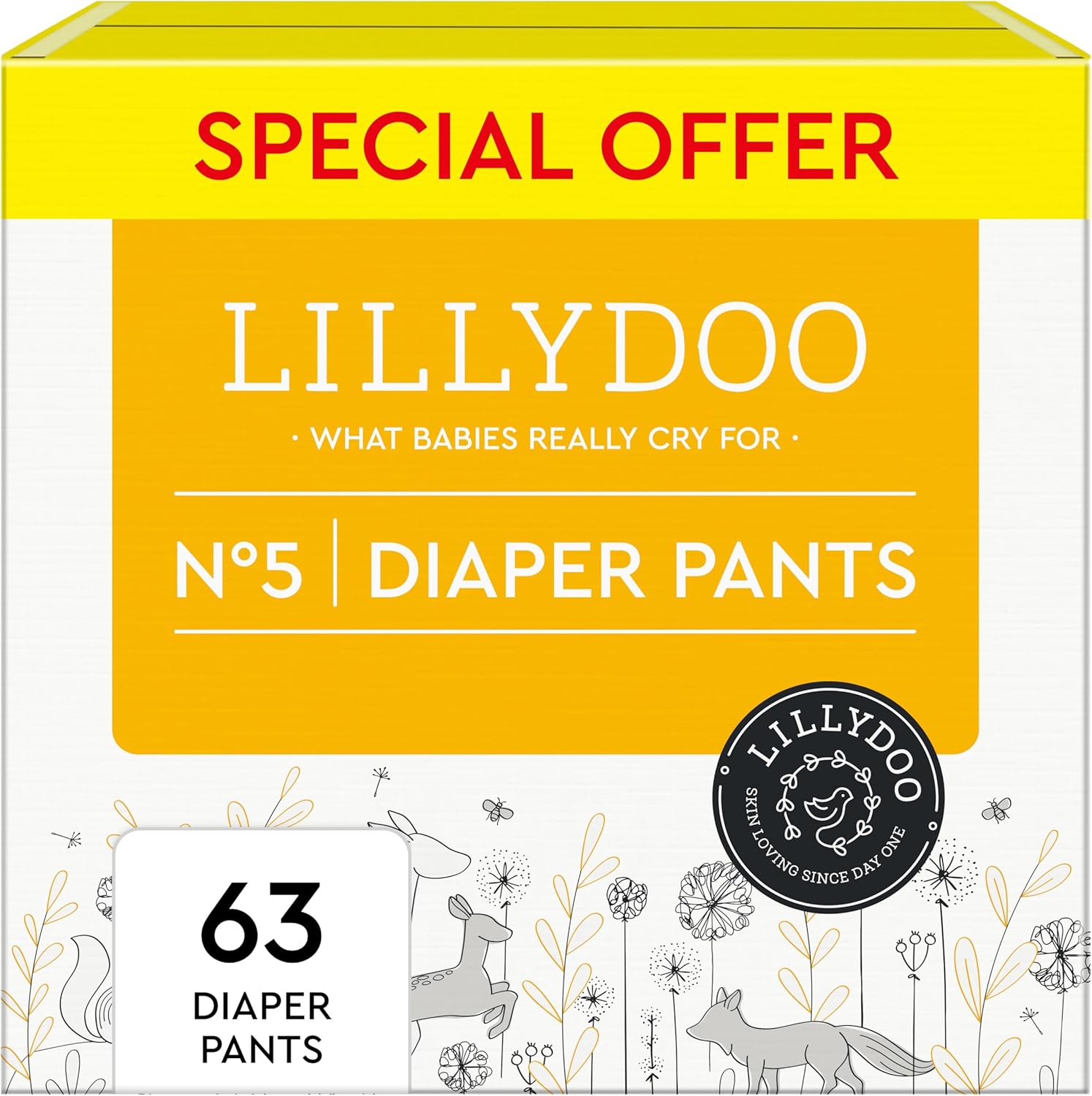 Diaper Pants for Toddlers - Size 5, Skin-Friendly & Soft