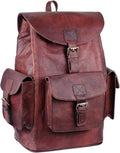 Vintage Genuine Leather Backpack For Men and Women - Classic Travel