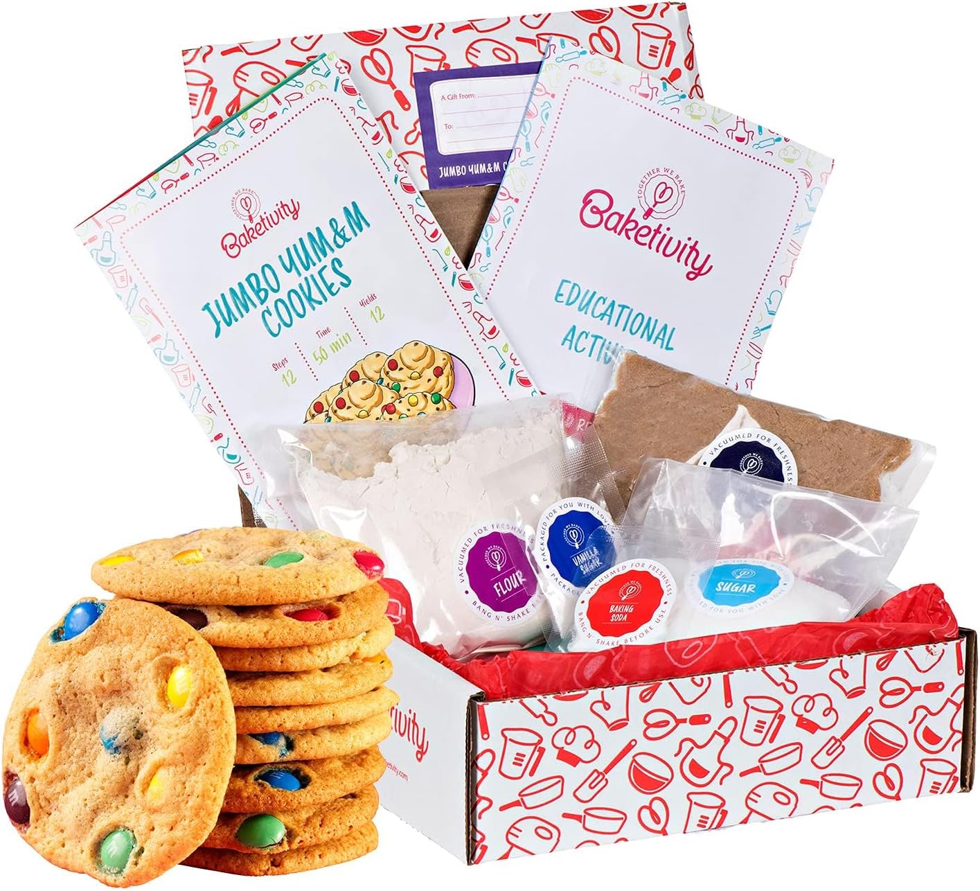 Baketivity Kids Baking DIY Activity Kit for Jumbo Cookies Fun
