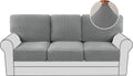 Multi-Pieces Sofa Slipcovers for 3 Seat Cushion Couch - Dove