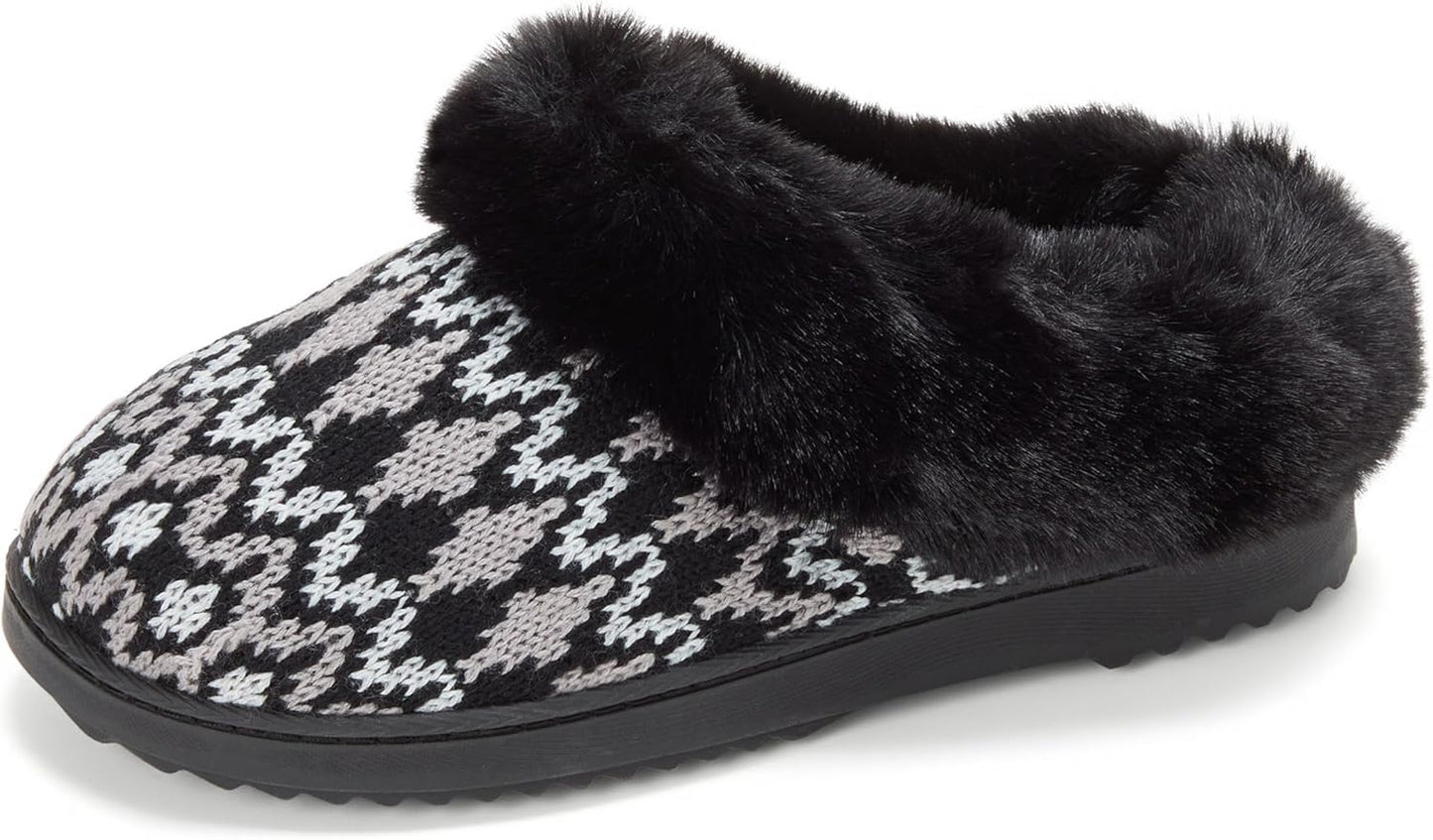 Dearfoams Women's Hannah Chenille Knit Clog Slippers Review