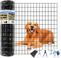 Welded Wire Fence 50ft x 36in PVC Coated for Dogs and Chickens