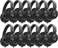 AILIHEN Headphones Wired 12-Pack Bulk for School Students - Durable