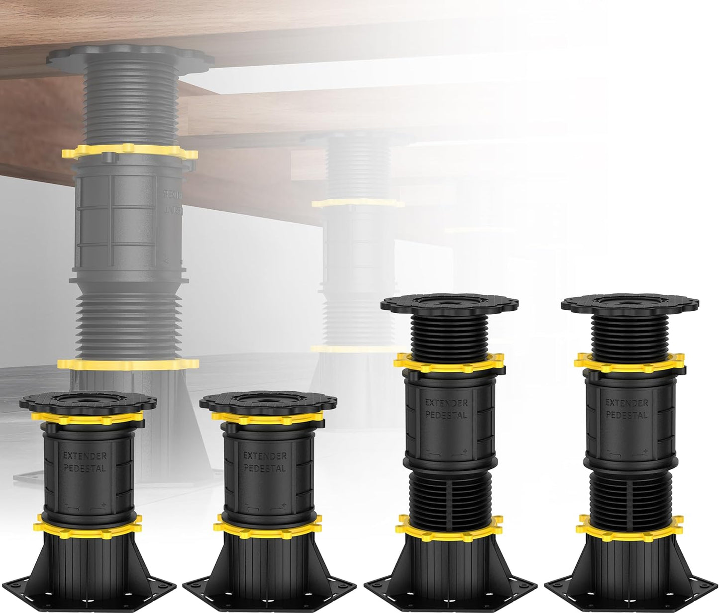Adjustable Height Bed Support Legs for Bed Frame Stability
