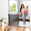 Retractable Baby Gate for Stairs and Doorways, 33in Tall