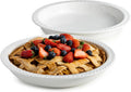 Ceramic Pie Pan Set of 2, 11 in Round Pie Dishes - Durable Oven Safe