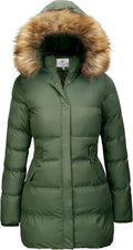 WenVen Women's Winter Thicken Puffer Coat with Faux Fur (Style NG37)