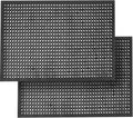 Anti Fatigue Rubber Mats 2 Pack 36 x 60 in - Durable Non-Slip Entry