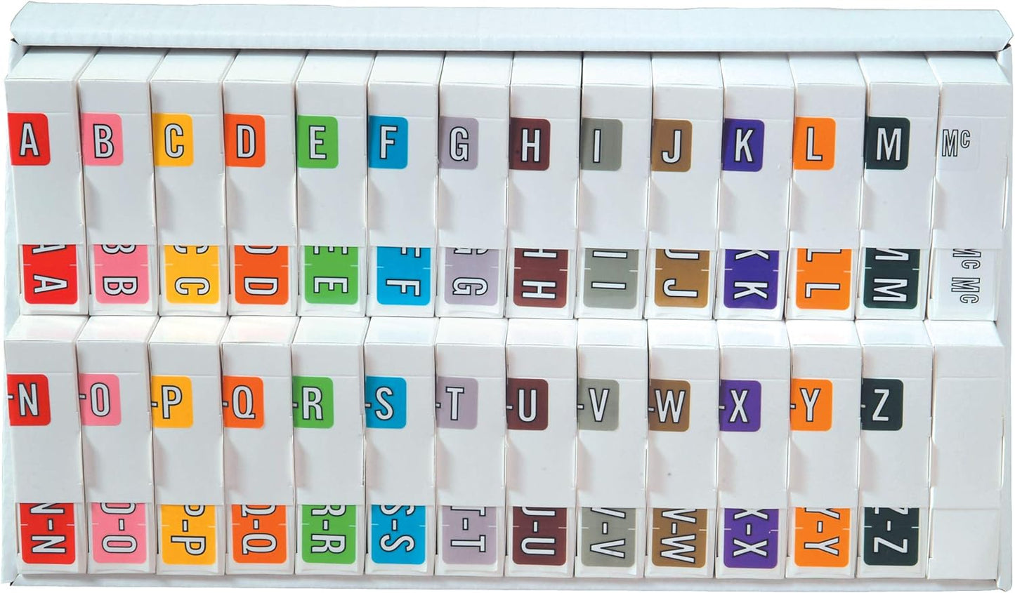 Doctor Stuff File Folder Labels A-Z with Tray for Organization