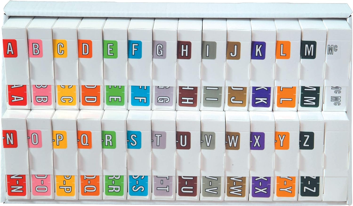Doctor Stuff File Folder Labels A-Z with Tray for Organization